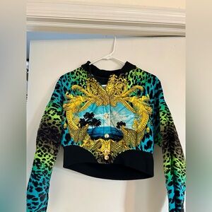 Versace x H&M Cropped Baroque Print